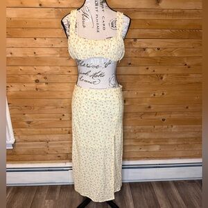 Princess Polly Yellow Floral Maxi Skirt Set